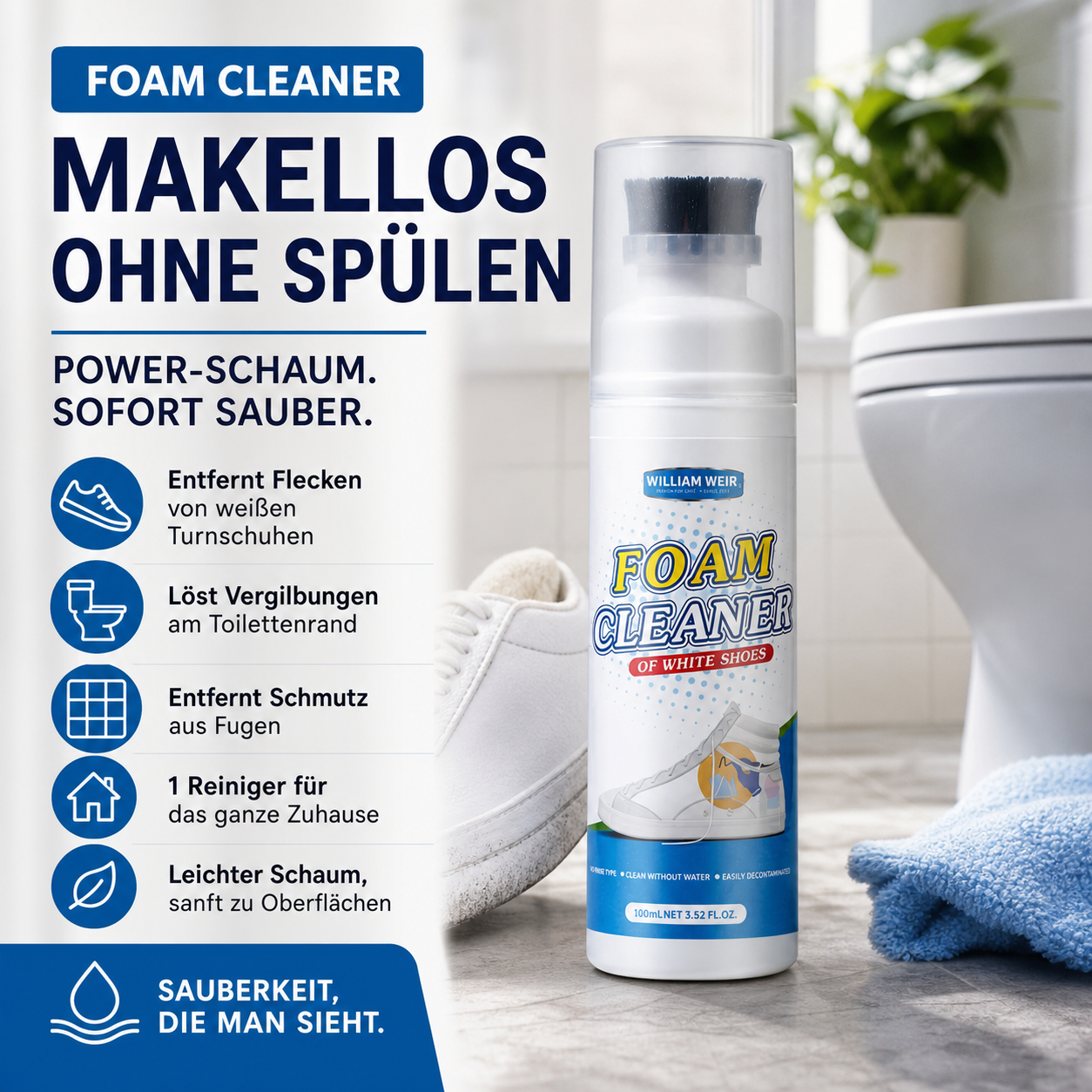 🔥 Schaumreiniger ohne Nachspülen