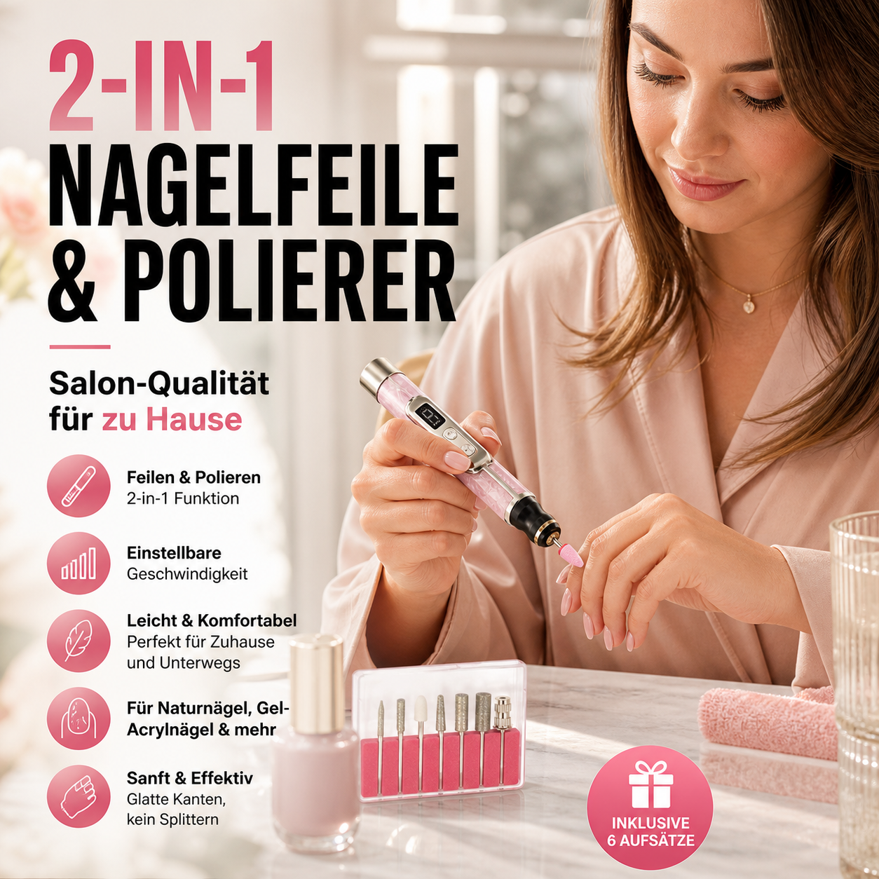 2-in-1 Electric Nail File