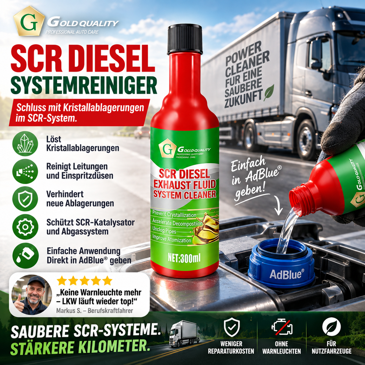 🔥 SCR Harnstoffsystem Reiniger für LKW