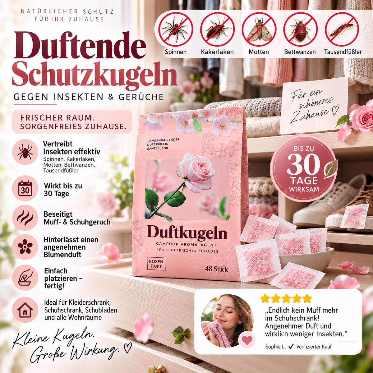 ✨Sicheres, starkes Deodorant-Säckchen mit Pflanzenextrakt