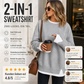 ✨Zweiteiliges Sweatshirt mit Lagenlook für Damen ✨👍