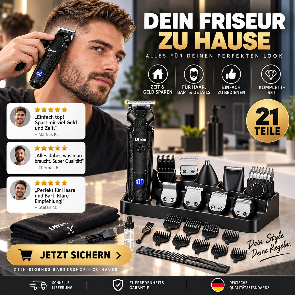 ✂️Komplettes Friseur-Set für Herren