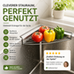 💧45% Rabatt 🥣Edelstahl-Ablage für Eckspülbecken