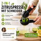 Zitronenpresse mit Schneidevorrichtung