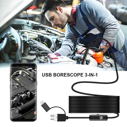 3-in-1 Endoskopkamera 1200P – Für Smartphone & PC, ideal für Rohr- und Fahrzeugprüfung 🔧📱