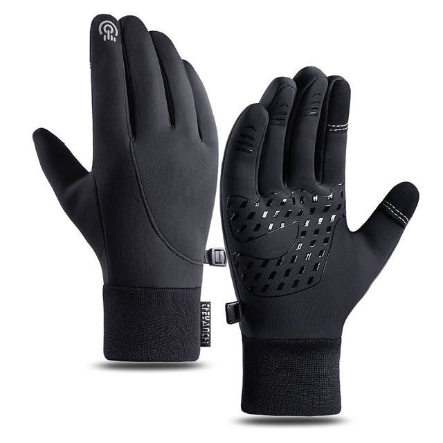Winddichte Thermo-Fahrradhandschuhe mit Touchscreen-Funktion