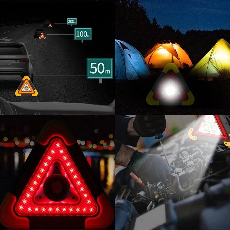 🔥Nur noch heute 50% Rabatt!🚗🆘3-IN-1 Dreieckige Solar-Notfall-Signalleuchte für den Straßenrand✨