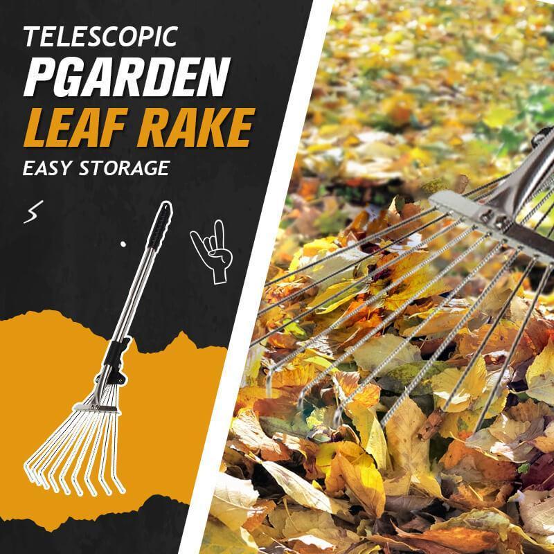 🧹 50% RABATT! 🍂 Teleskop-Laubrechen – ausziehbar & mit langlebigen Zinken für Garten & Herbstlaub