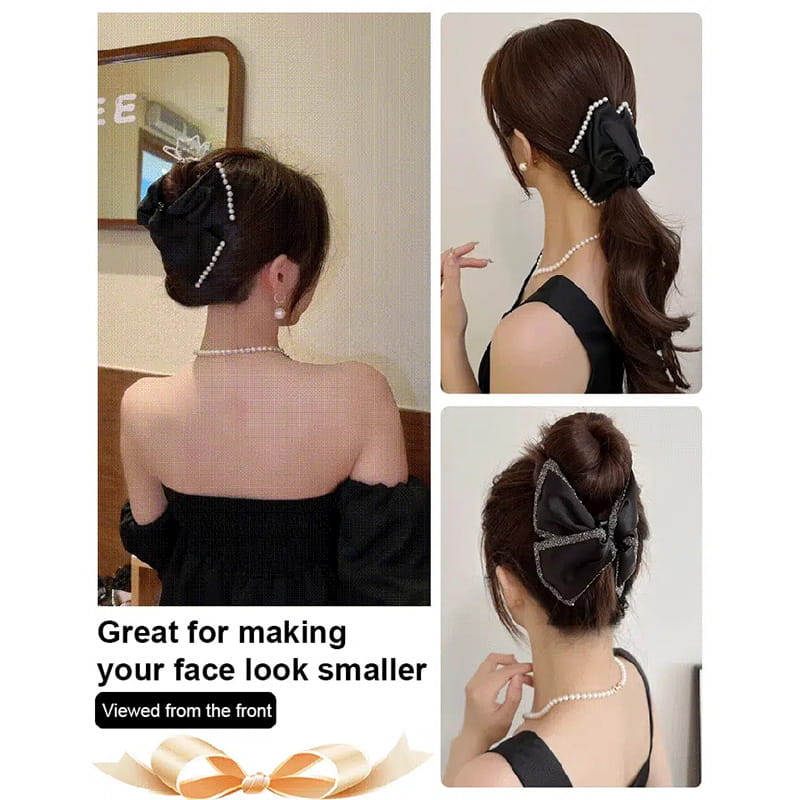 Elegante große Bowknot-Haarklammer