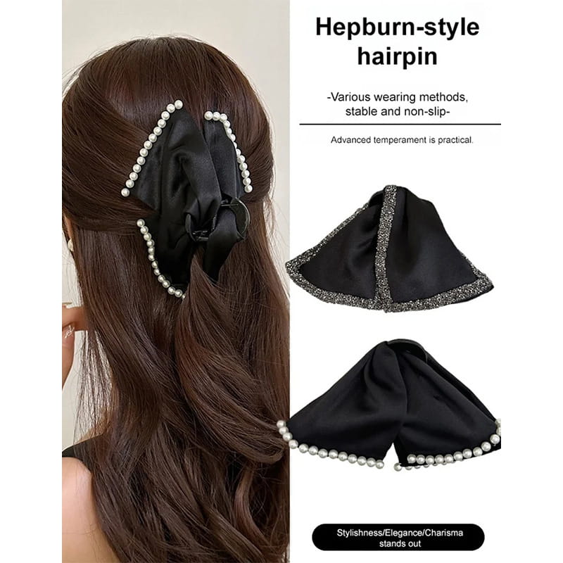 Elegante große Bowknot-Haarklammer