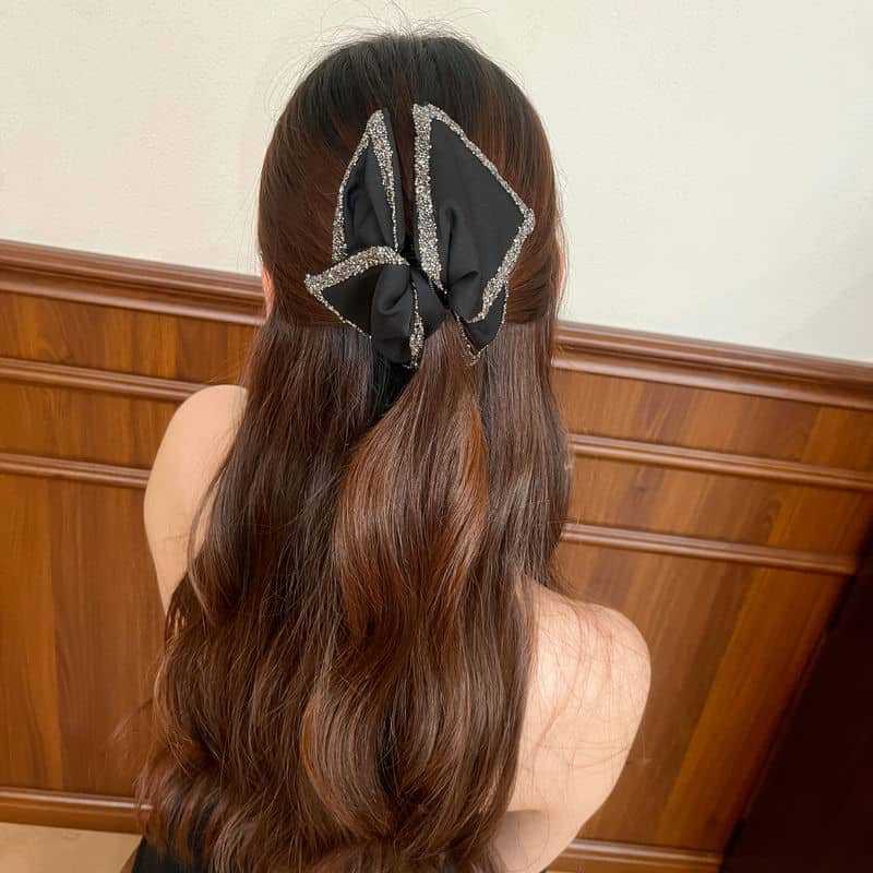 Elegante große Bowknot-Haarklammer