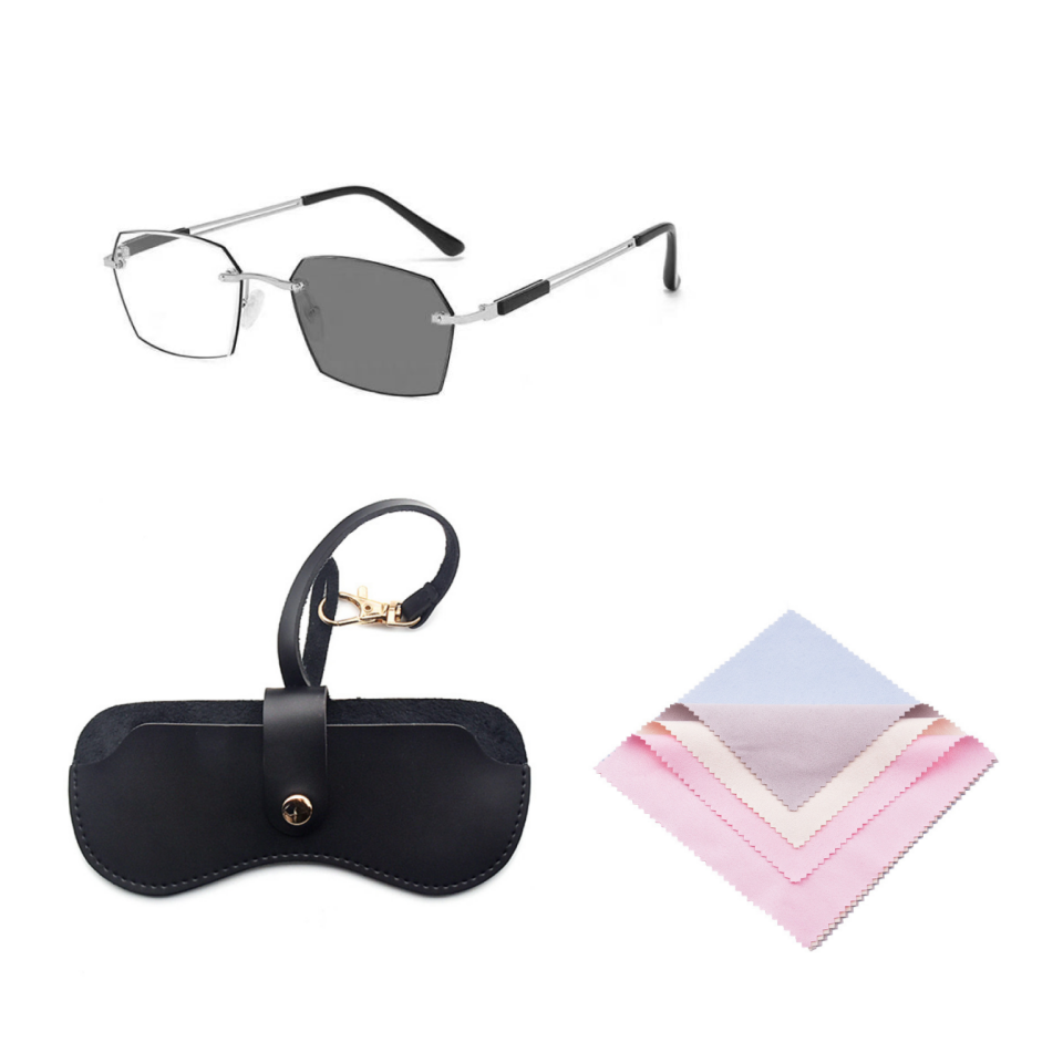 2-in-1-Lesebrille mit photochromem Blaulichtschutz