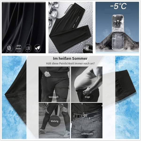 ☀️ Leichte Eis Seide Sporthose für Herren – Ideal für den Alltag
