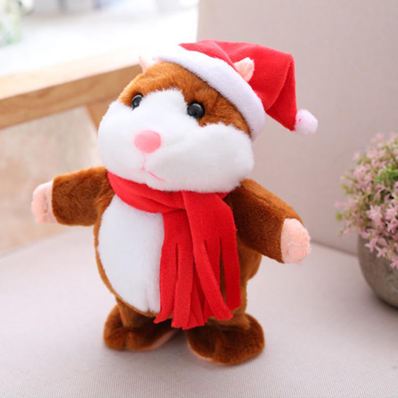 Sprechender Hamster als Plüschtier – wiederholt alles, was man sagt, schüttelt automatisch den Kopf, urkomischer Spaß für Kinder und Erwachsene