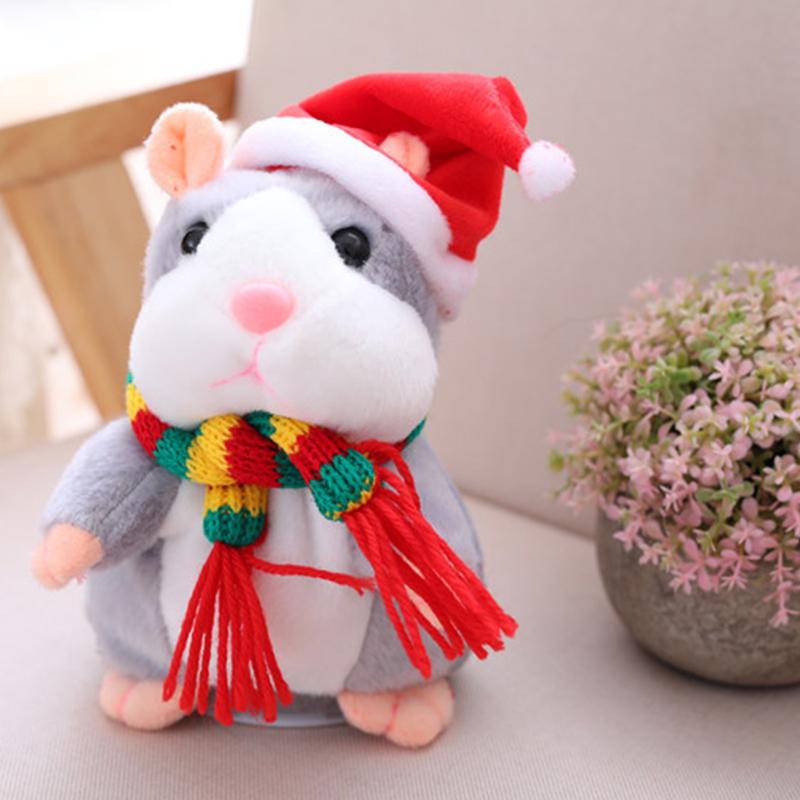 Sprechender Hamster als Plüschtier – wiederholt alles, was man sagt, schüttelt automatisch den Kopf, urkomischer Spaß für Kinder und Erwachsene