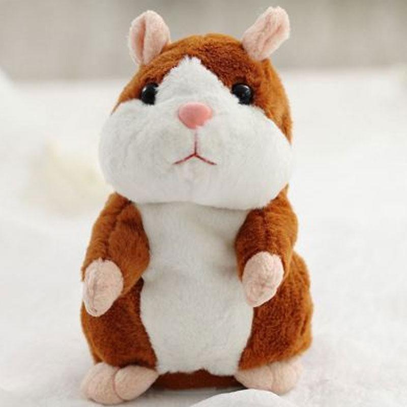 Sprechender Hamster als Plüschtier – wiederholt alles, was man sagt, schüttelt automatisch den Kopf, urkomischer Spaß für Kinder und Erwachsene