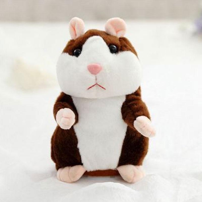 Sprechender Hamster als Plüschtier – wiederholt alles, was man sagt, schüttelt automatisch den Kopf, urkomischer Spaß für Kinder und Erwachsene