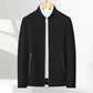 Herren-Freizeitjacke mit Stehkragen und Reißverschluss