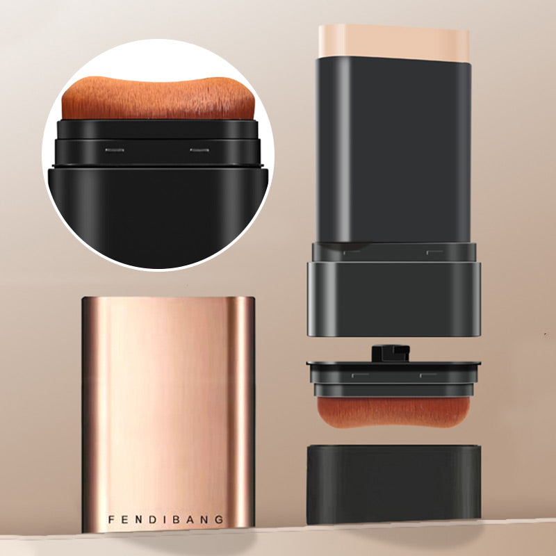 🌈✨Natürlicher, mattierender Foundation-Stick mit Pinsel