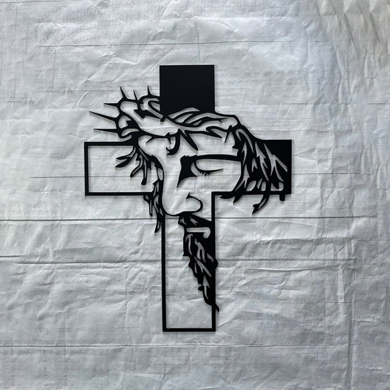 ✝️🕊️Jesus Kreuz Metallschild Christus Wanddekoration
