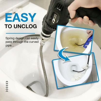 🔧🔥 FRÜHLINGSERWACHEN: 50% RABATT! Elektrische Abfluss-Baggerfeder – Spiralfeder für Rohrreinigung, handlich & effektiv – Ideal für Waschbecken, Dusche & Toilette ✨