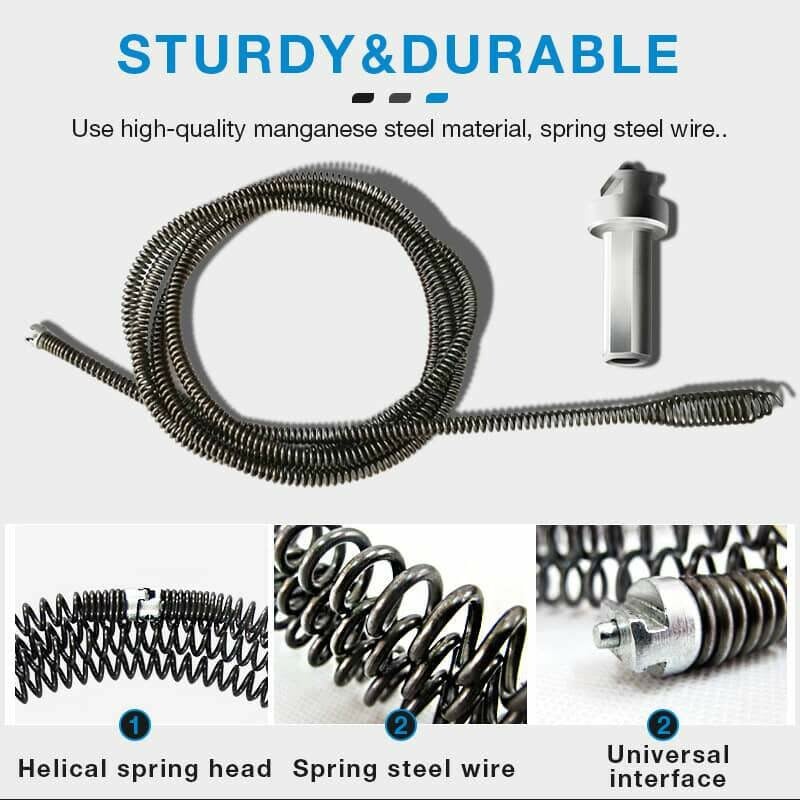 🔧🔥 FRÜHLINGSERWACHEN: 50% RABATT! Elektrische Abfluss-Baggerfeder – Spiralfeder für Rohrreinigung, handlich & effektiv – Ideal für Waschbecken, Dusche & Toilette ✨