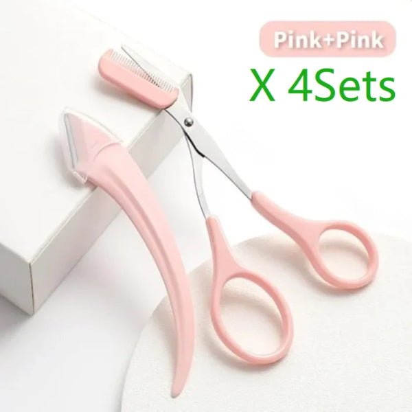 ✂️ 50% RABATT!⏰ Augenbrauenschere mit Kamm, präziser Schnitt, praktisch für Augenbrauen‑Styling unterwegs💇‍♀️