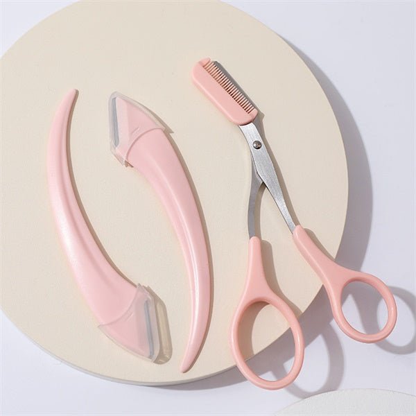 ✂️ 50% RABATT!⏰ Augenbrauenschere mit Kamm, präziser Schnitt, praktisch für Augenbrauen‑Styling unterwegs💇‍♀️