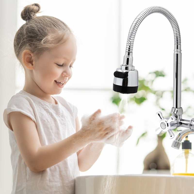 🎉41K+ verkauft 🚰 Küchenspüle 360° drehbarer Auslauf, zwei Wasserflussmodi, auslaufsichere Wasserhahn-Verlängerung