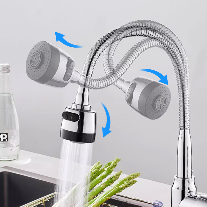 🎉41K+ verkauft 🚰 Küchenspüle 360° drehbarer Auslauf, zwei Wasserflussmodi, auslaufsichere Wasserhahn-Verlängerung