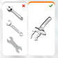 Reversible Sink Wrench With 6-68mm Jaw Opening