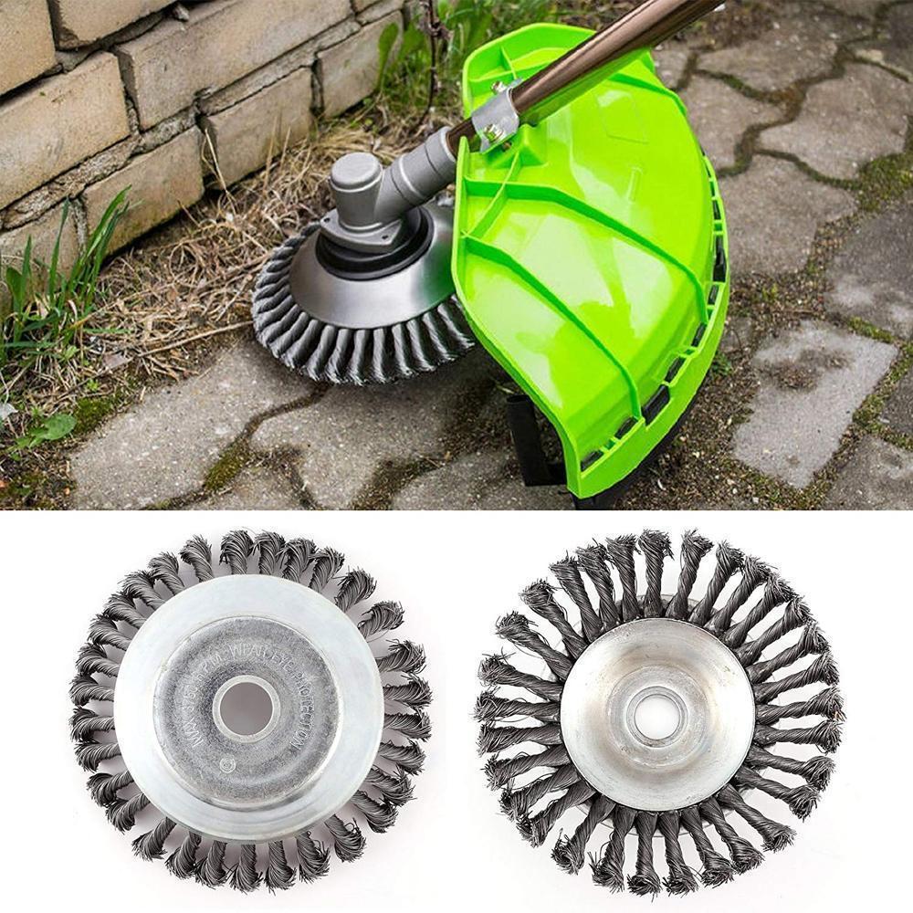 🌿🏆 50% RABATT! Garten-Unkrautbürsten-Rasenmäher – Entfernt Unkraut mühelos, auch zwischen Steinen & Fugen ✨