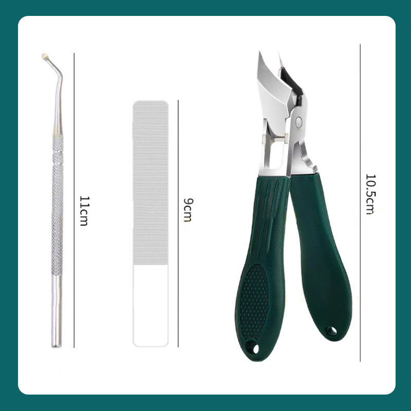 💅 JETZT 50 % RABATT! ✨ Spritzschutz-Nagelknipser-Set mit 25°-Schrägklinge, 3-teilig – Präziser Schnitt, komfortabler Griff & sicherer Spritzschutz ✂️