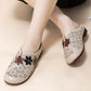 🔥Floral design women's elegant PU leather slide sandals💥