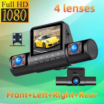 🚘 Begrenzte Zeit halber Preis - 1080P 4 Kanal Autokamera mit Nachtsicht