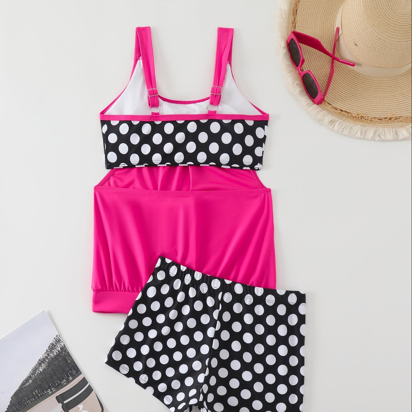📢📢50 % Rabatt!! ⏰👙Zweiteiliger Badeanzug mit Polka-Dots für Damen🏖️