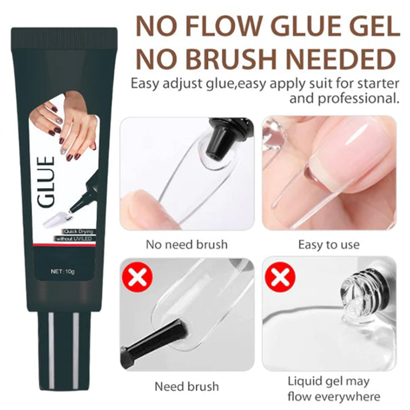 ⏳Kaufen Sie eins, erhalten Sie eins gratis ✨Neu verbesserter, schnell trocknender, halbflüssiger Nagelkleber (10 g) mit 10 ml Entferner🔥
