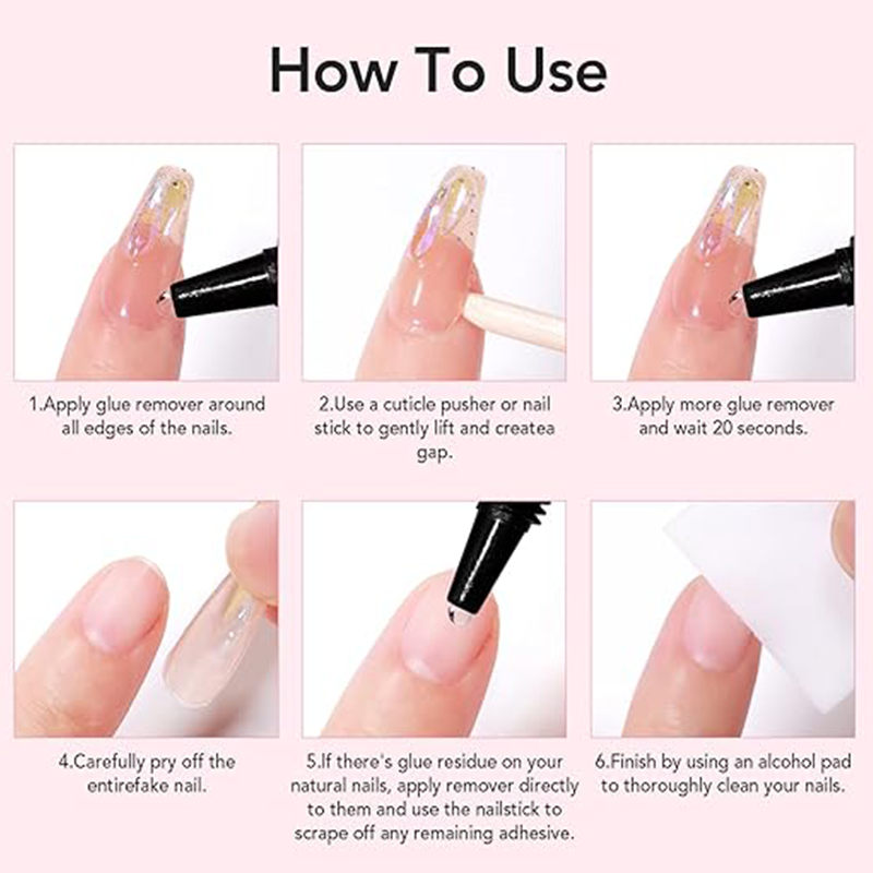 ⏳Kaufen Sie eins, erhalten Sie eins gratis ✨Neu verbesserter, schnell trocknender, halbflüssiger Nagelkleber (10 g) mit 10 ml Entferner🔥