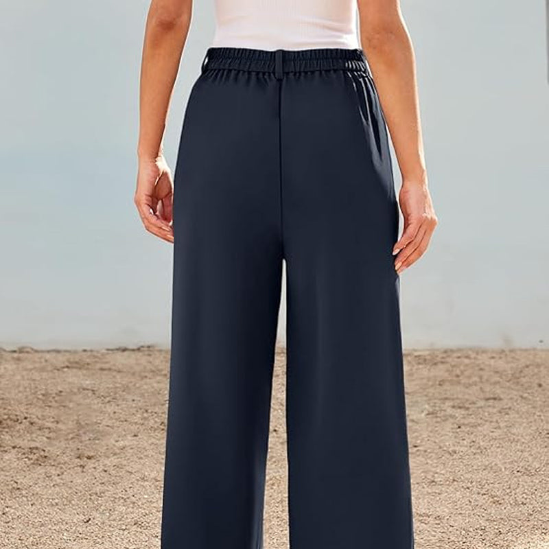 🌸 Sommerschlussverkauf! 50 % Rabatt 👖💃 Damenhose mit hoher Taille und geradem Bein – minimalistischer Stil