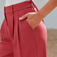 🌸 Sommerschlussverkauf! 50 % Rabatt 👖💃 Damenhose mit hoher Taille und geradem Bein – minimalistischer Stil