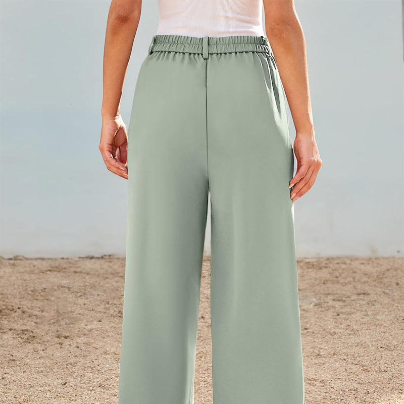 🌸 Sommerschlussverkauf! 50 % Rabatt 👖💃 Damenhose mit hoher Taille und geradem Bein – minimalistischer Stil