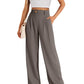 🌸 Sommerschlussverkauf! 50 % Rabatt 👖💃 Damenhose mit hoher Taille und geradem Bein – minimalistischer Stil