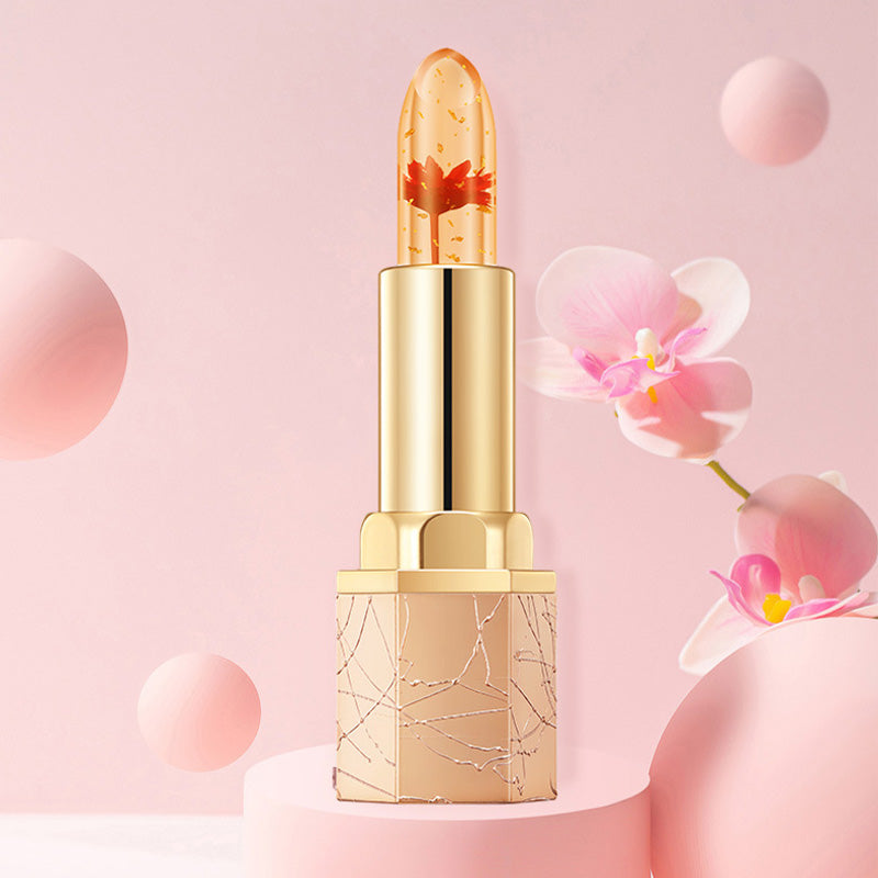 🔥Kaufen Sie 1 und erhalten Sie 1 gratis🎁Crystal Flower Temperaturwechsel-Gelee-Lippenstift