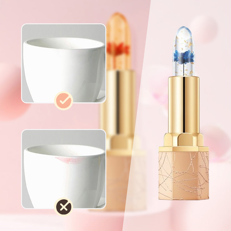🔥Kaufen Sie 1 und erhalten Sie 1 gratis🎁Crystal Flower Temperaturwechsel-Gelee-Lippenstift