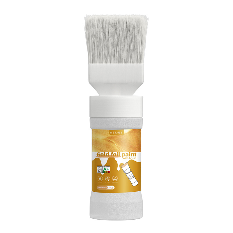 🎨 50% RABATT! 🖌️ Wasserbasierte Metallic-Silber-Farbe mit Integriertem Pinsel – Deckend, Schnelltrocknend & Ideal Für Kreative Projekte & Dekoration ✨
