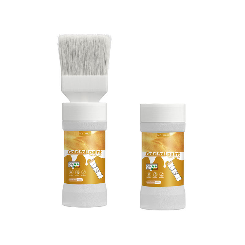 🎨 50% RABATT! 🖌️ Wasserbasierte Metallic-Silber-Farbe mit Integriertem Pinsel – Deckend, Schnelltrocknend & Ideal Für Kreative Projekte & Dekoration ✨