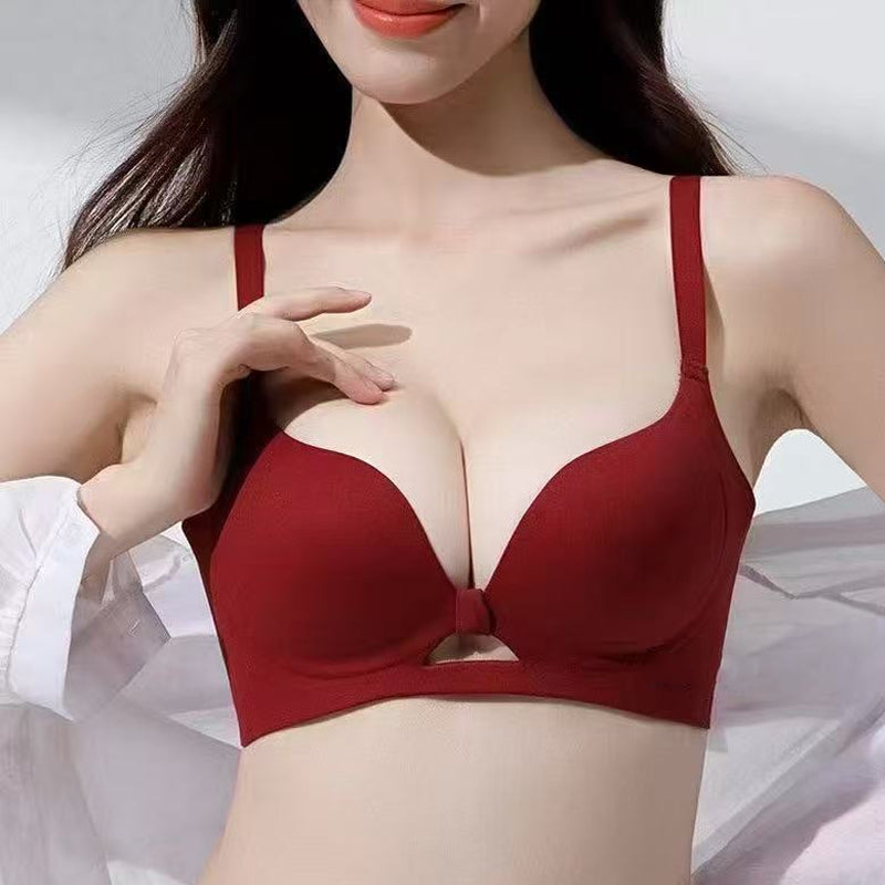 Nahtloser und bügelloser Push-up-BH mit formender Wirkung für Damen in Unifarben