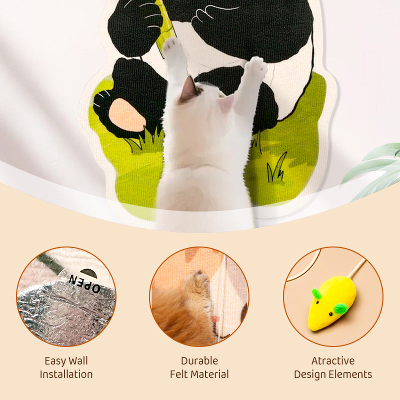 🐱Großer Verkauf 50% 0FF🔥🎁Wandmontiertes Katzenkratzbrett, keine Installation erforderlich