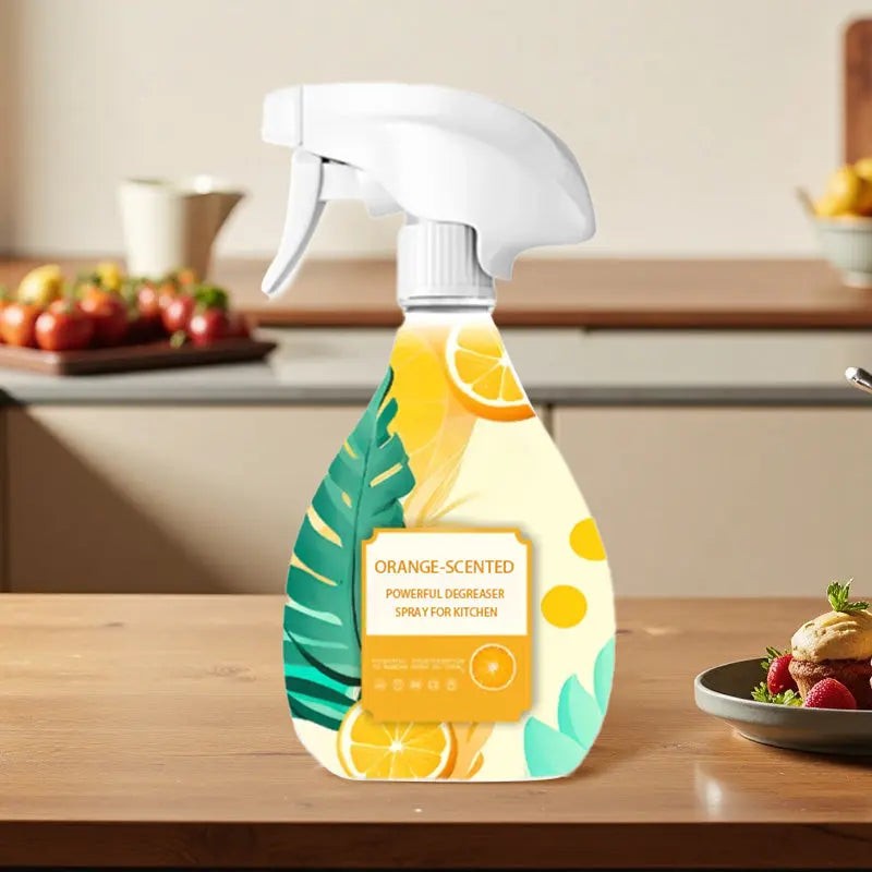 Kraftvolles Entfettungsspray mit Orangenduft für die Küche