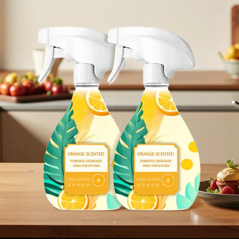 Kraftvolles Entfettungsspray mit Orangenduft für die Küche